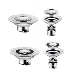 KUANGYE - 2pcs Coladera Baño Acero Inoxidable Anti Olores E Insectos