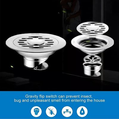 Imagen 2 del producto 2pcs Coladera Baño Acero Inoxidable Anti Olores E Insectos