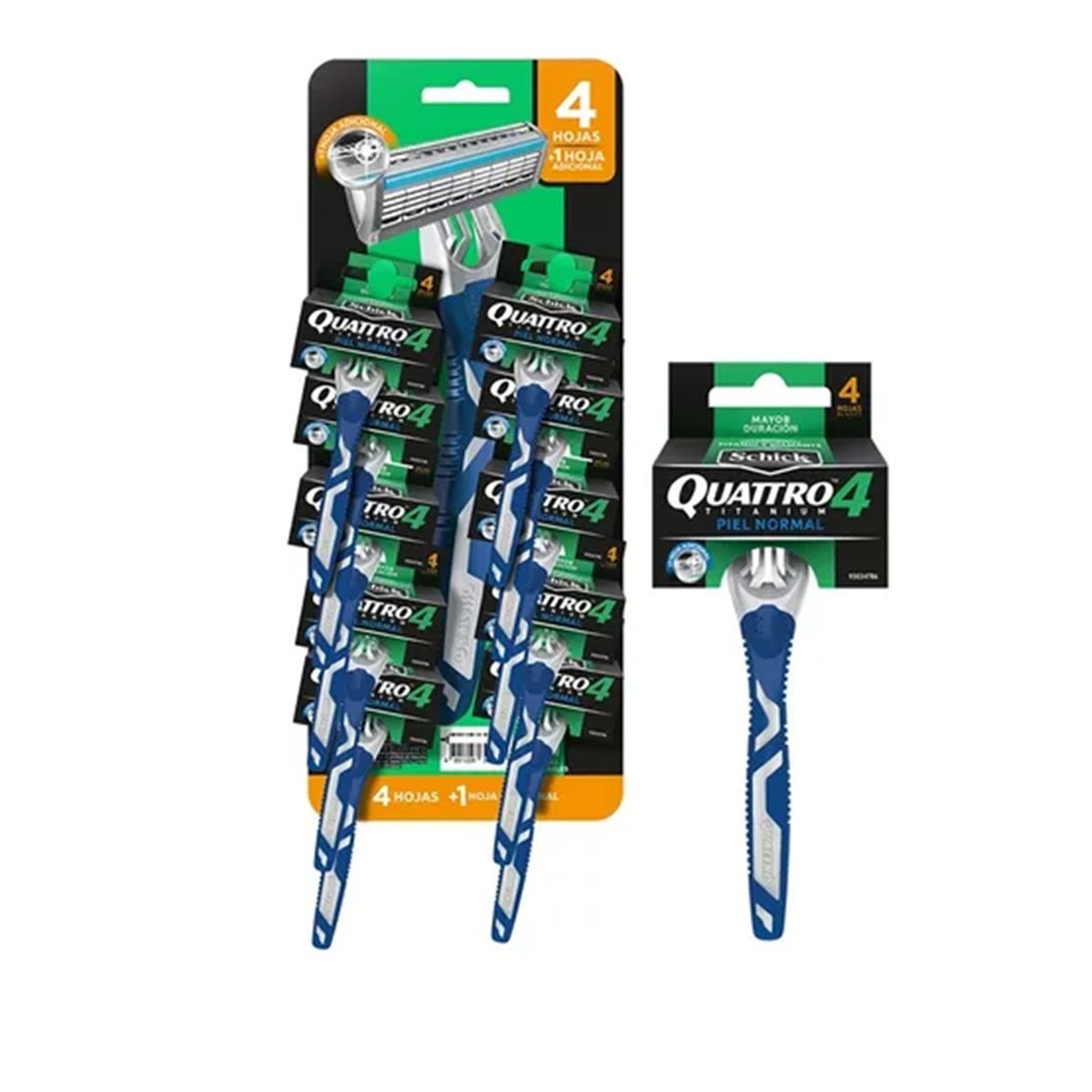 SCHICK - Pack X10 Maquina De Afeitar Schick Quattro Titanium