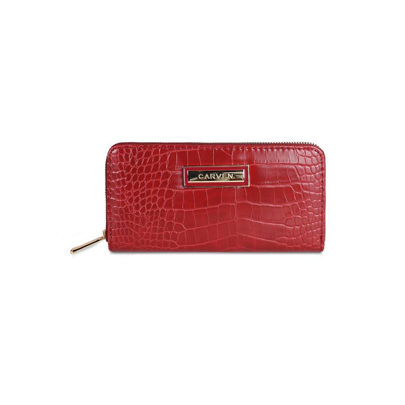 CARVEN - Billetera mujer Sofia roja Carven Paris