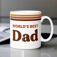 Word´s Best Dad Tazón Retro para Papá
