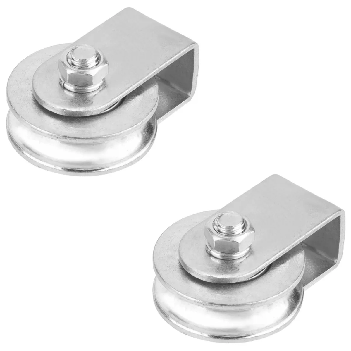 KUANGYE - 2 Poleas De Cable De Acero Inoxidable Con Doble Cojinete