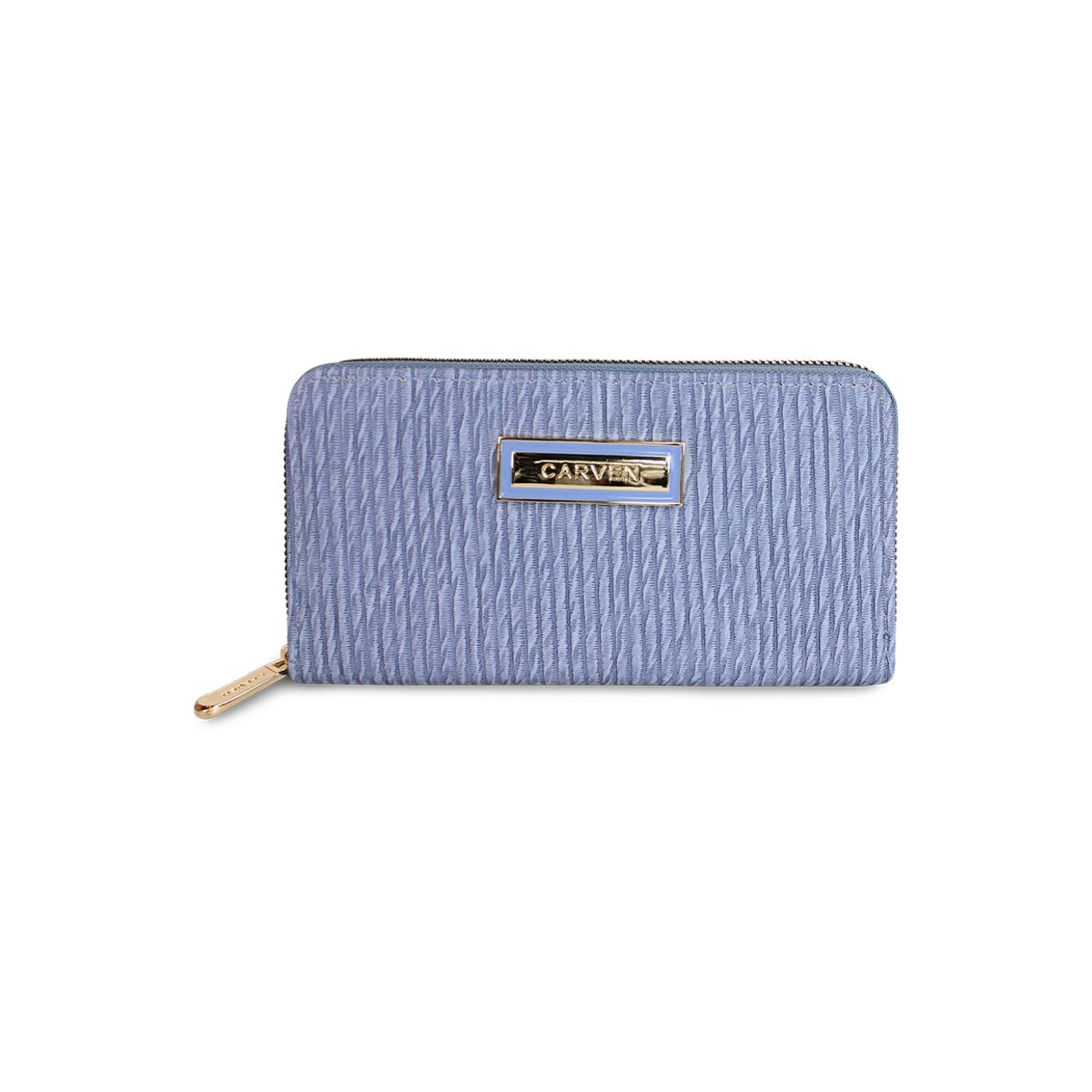 CARVEN - Billetera mujer Abby celeste Carven