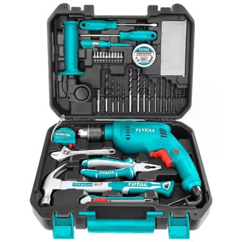 TOTAL TOOLS - Taladro Percutor Total Thkthp1152 680w+115pzas