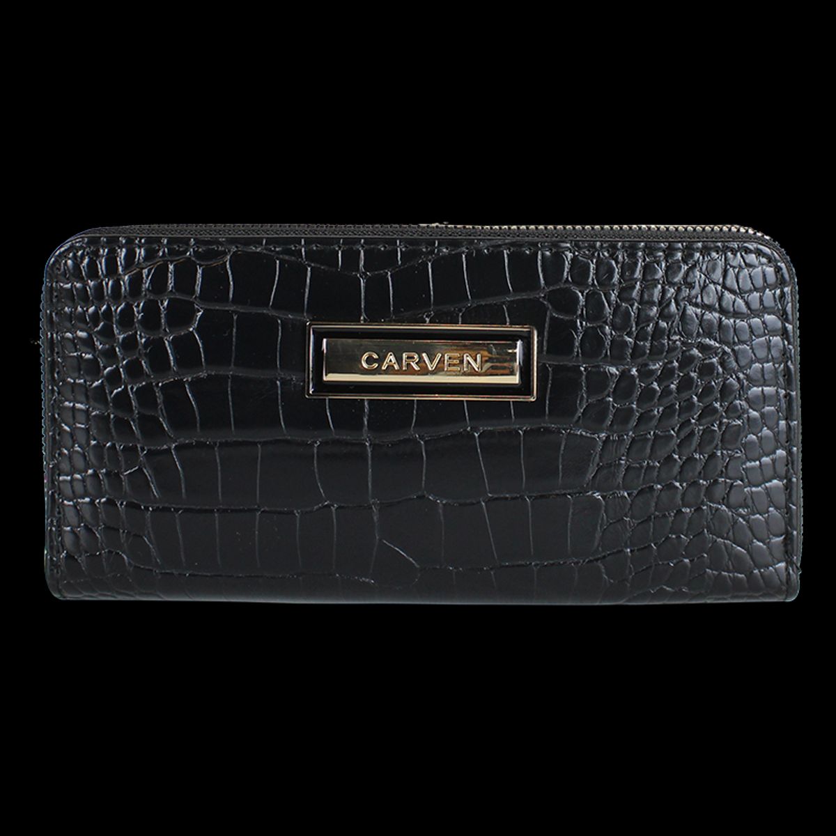 CARVEN - Billetera mujer Sofia negra Carven Paris