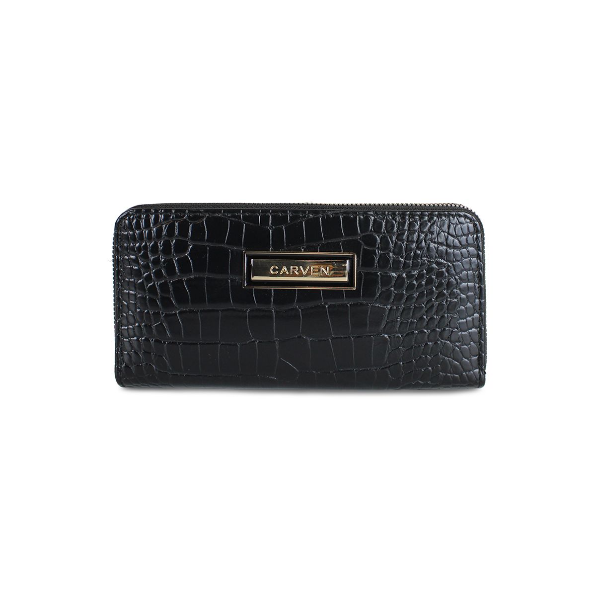 CARVEN - Billetera mujer Sofia negra Carven Paris