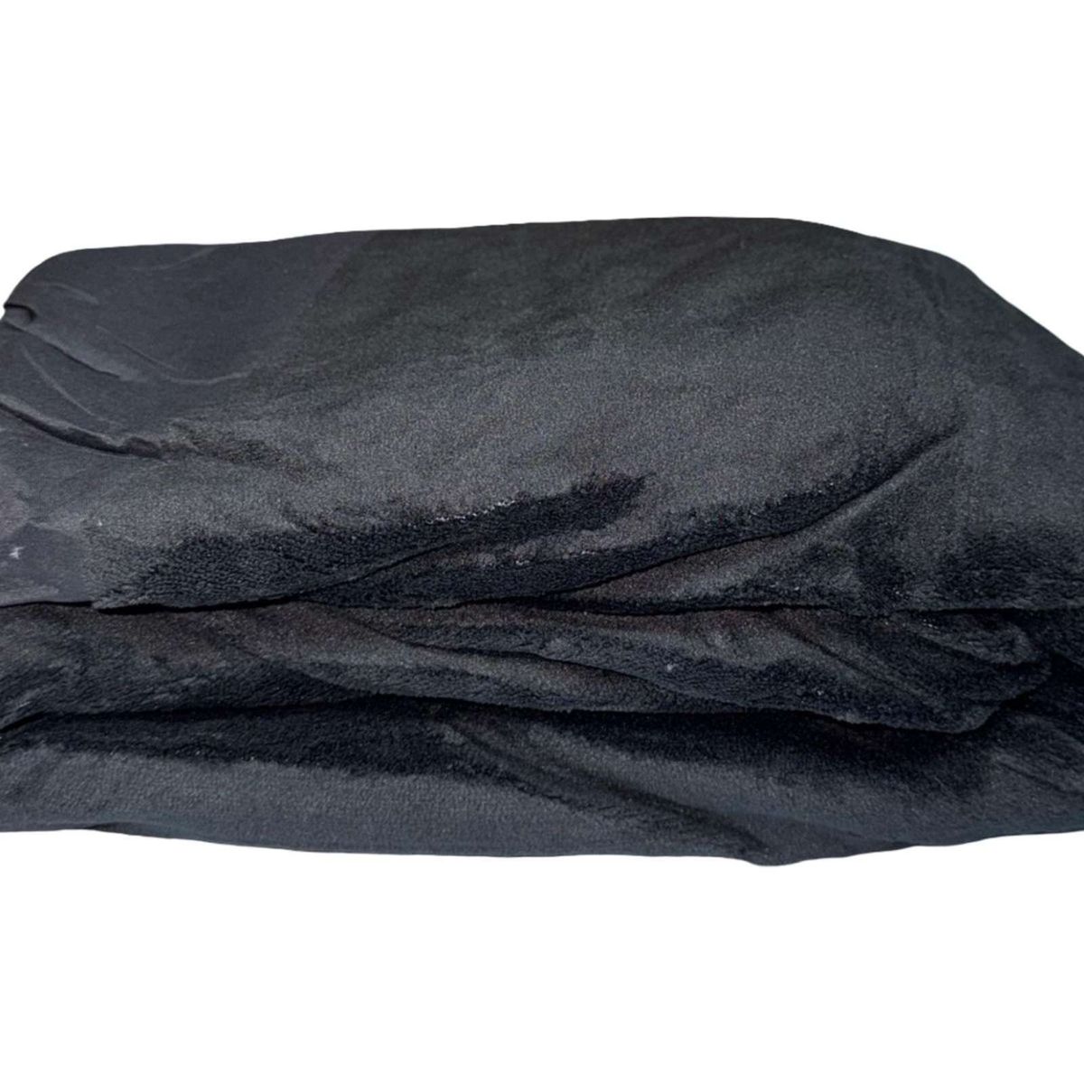 GENERICO - Cubre Colchon Impermeable Plush - Negro - 2 plazas