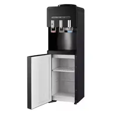 DALI - Dispensador De Agua Pedestal Negro Mate Ventilador tres llaves