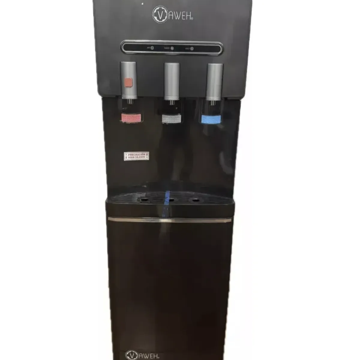 DALI - Dispensador De Agua Pedestal Negro Mate Ventilador tres llaves