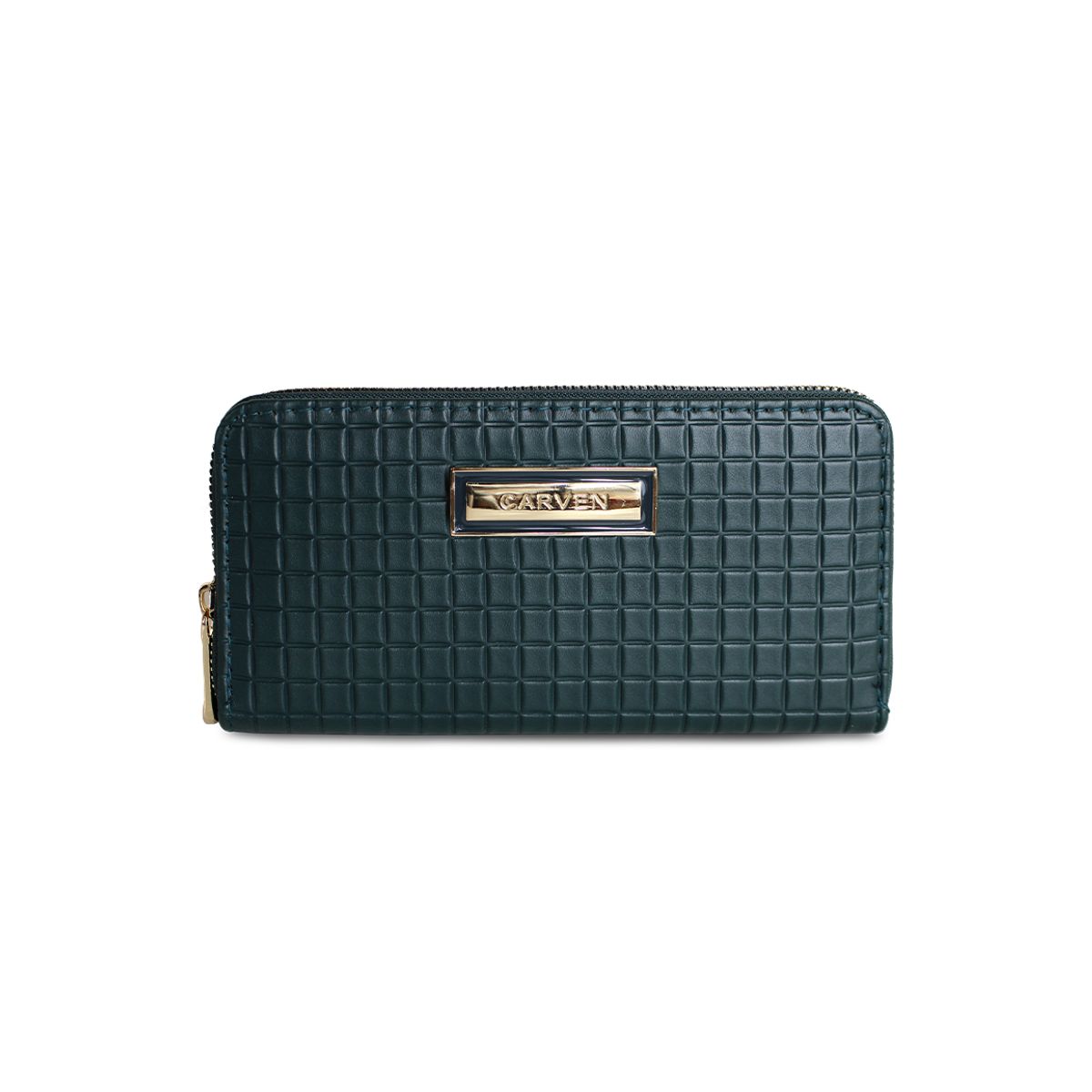 CARVEN - Billetera mujer Nina verde Carven Paris