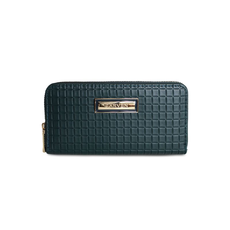 CARVEN - Billetera mujer Nina verde Carven Paris