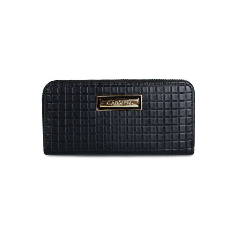 CARVEN - Billetera mujer Nina negra Carven Paris