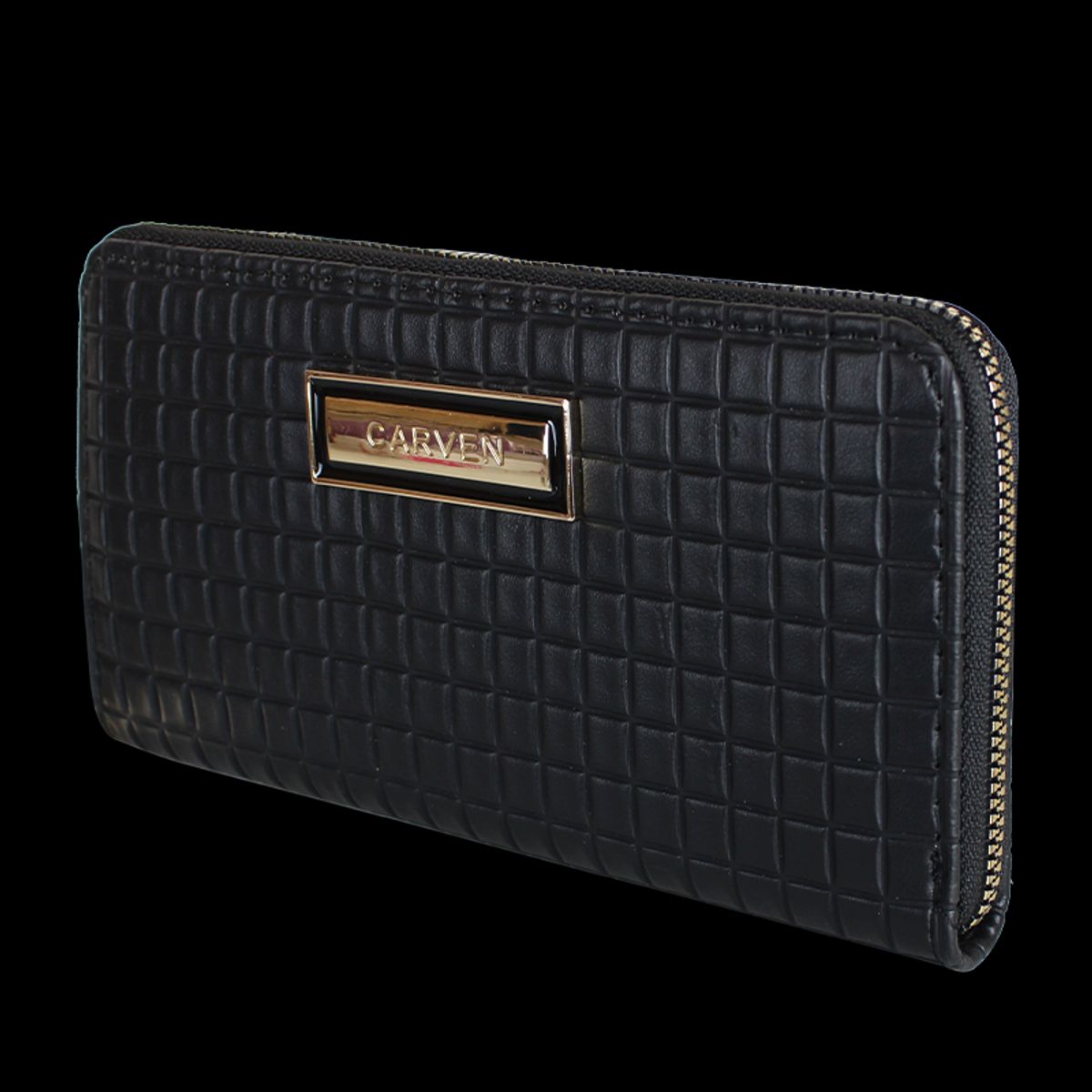CARVEN - Billetera mujer Nina negra Carven Paris