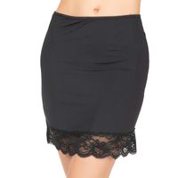 Enagua Cintura Microfibra Con Encaje