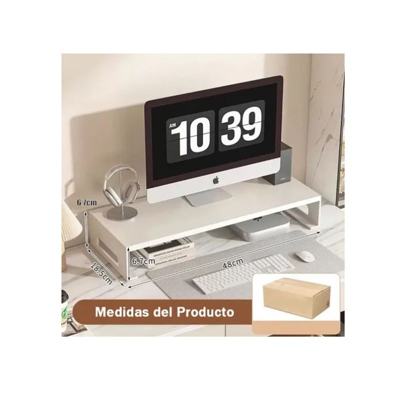 ESHOPANGIE - Base Soporte De Monitor Pc Notebook Organizador Escritorio