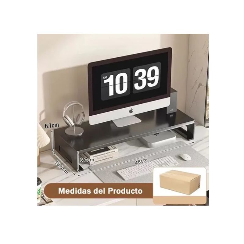 ESHOPANGIE - Base Soporte De Monitor Pc Notebook Organizador Escritorio