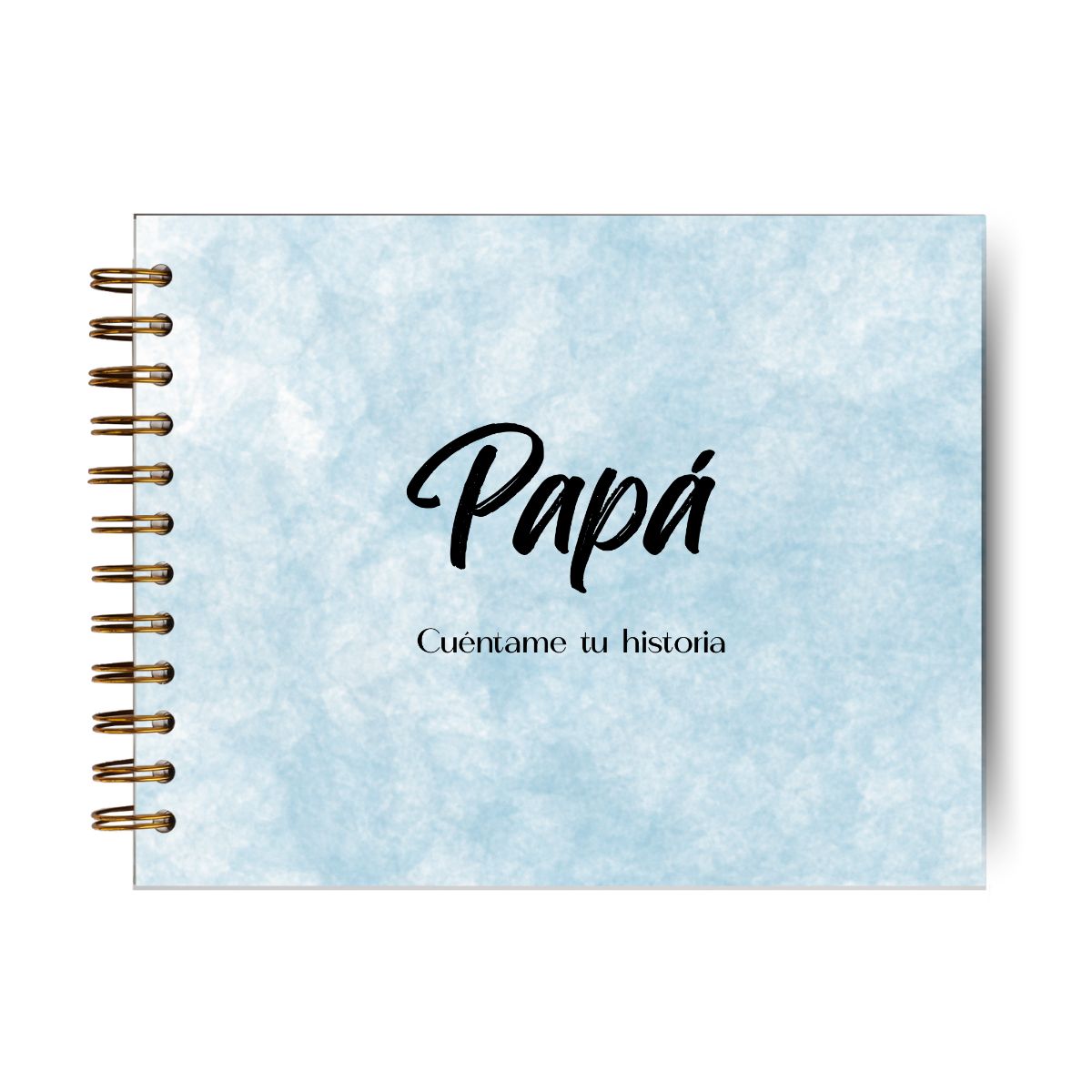 GENERICO - Papá Cuéntame Tu Historia Azul Acuarela