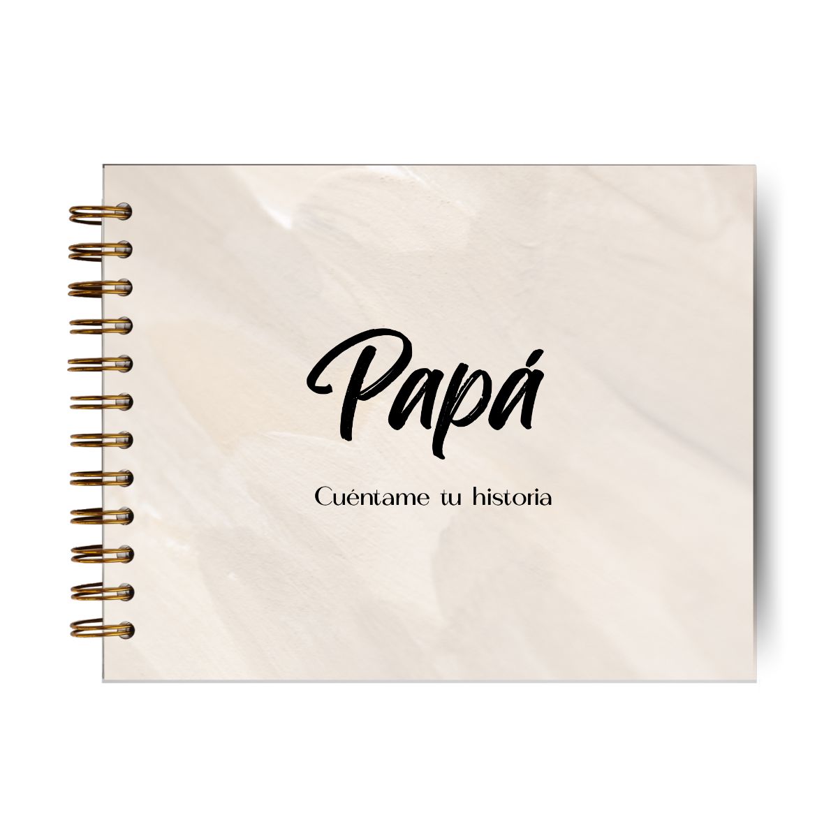 GENERICO - Papá Cuéntame Tu Historia Marrón Acuarela