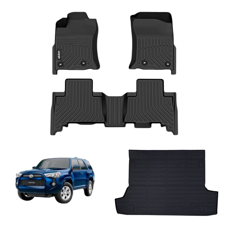 BLACK SNAKE OFF ROAD EQUIPMENT - Set Cubre Piso y Maletero Toyota 4RUNNER 2013-2023