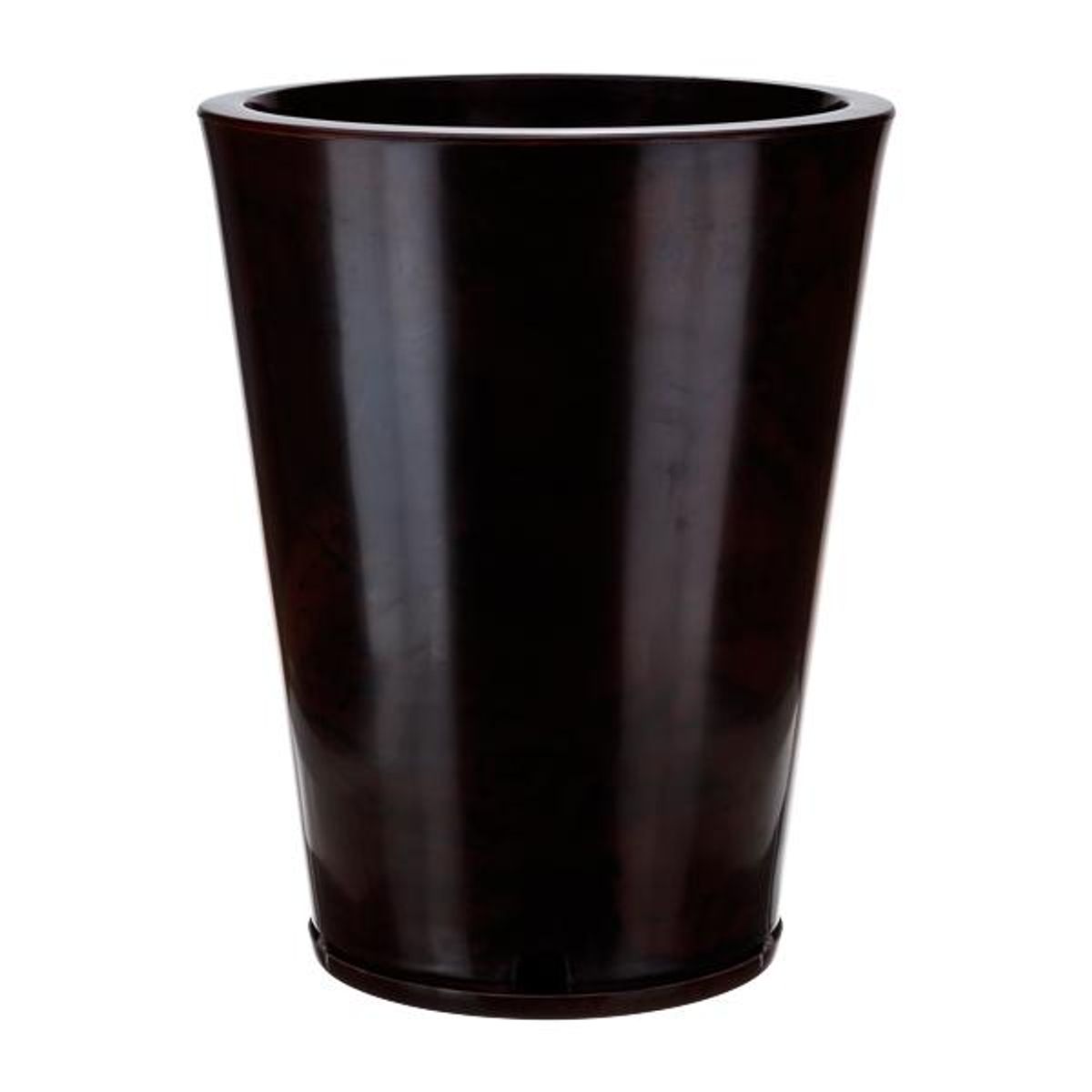 GENERICO - MACETERO FLORIDIS CAFE EFECTO MARMOL GENEBRA 57CM ALTO CON PLATO