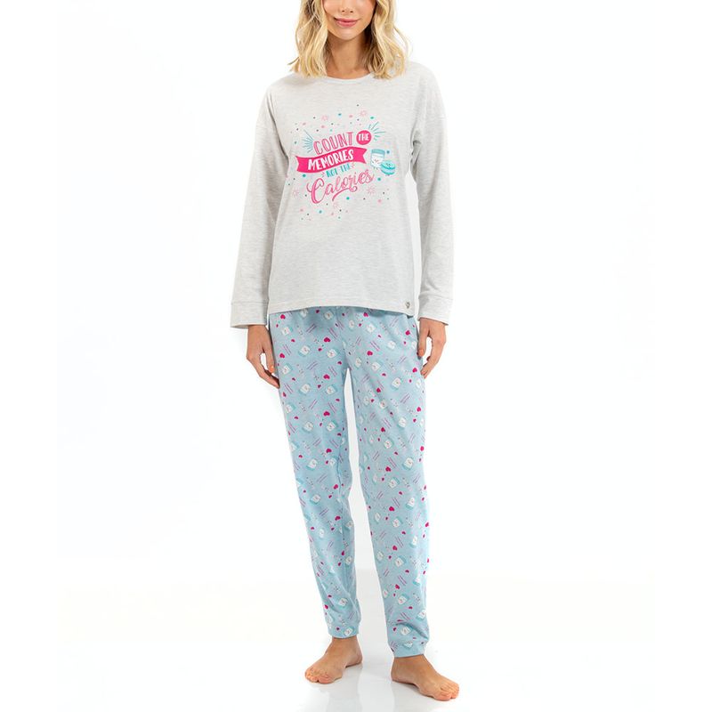 LADY GENNY - Pijama Cotton Dulce Estampado Lady Genny