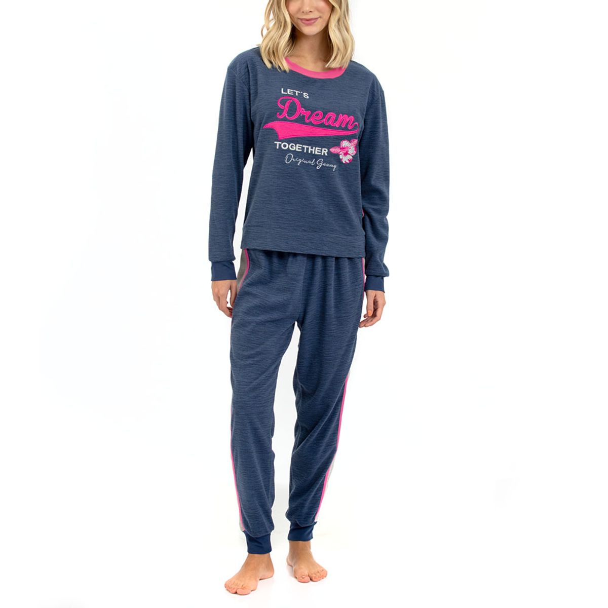LADY GENNY - Pijama Micropolar Floral Confort