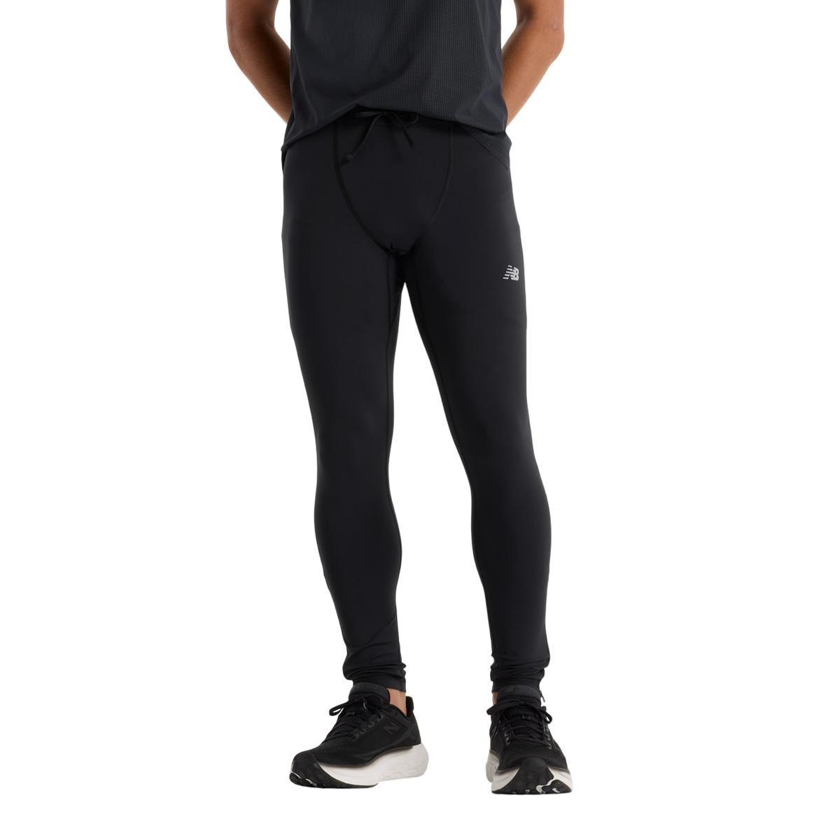 NEW BALANCE - Calzas Largas Running Hombre New Balance Sleek Tight Negra