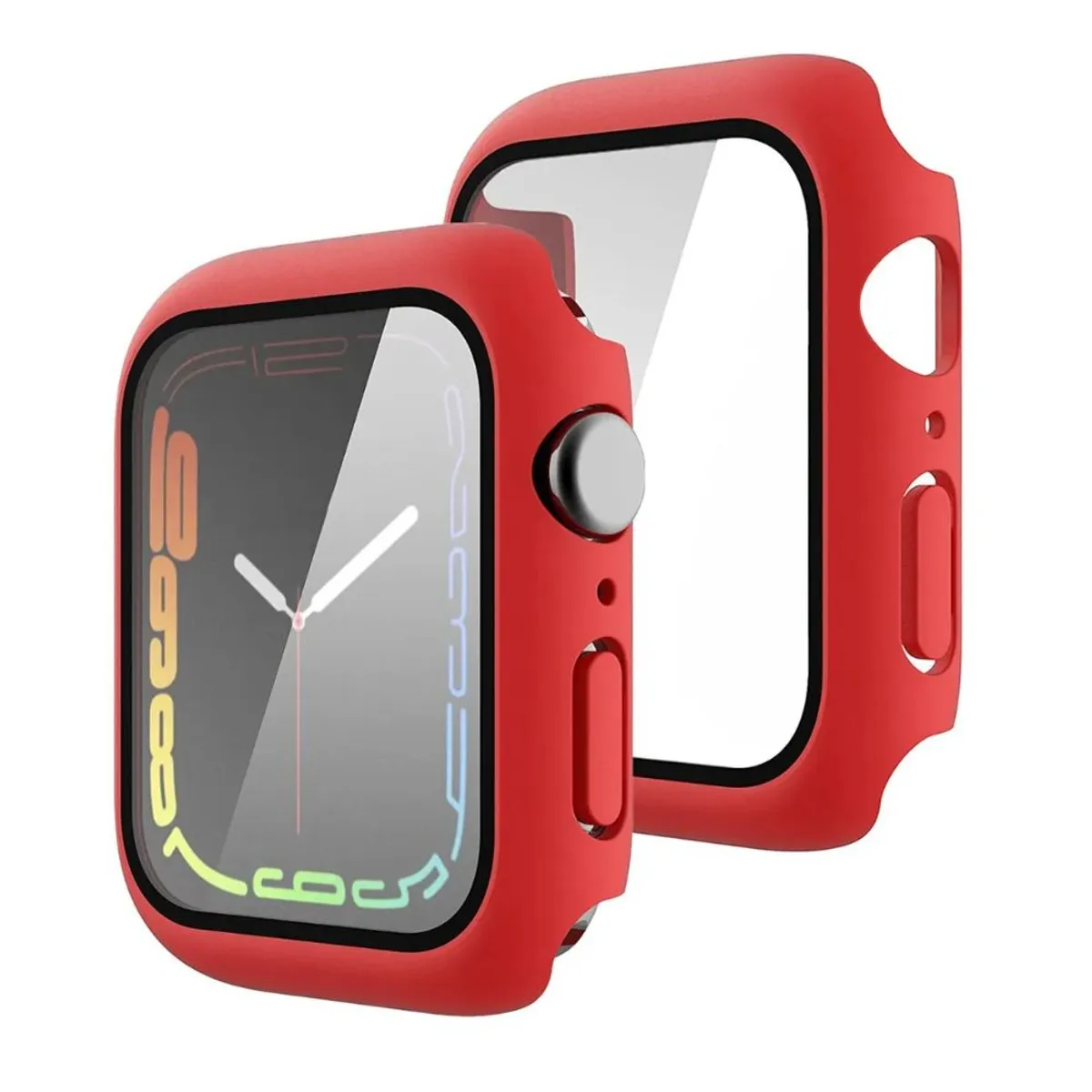 GENERICO - Carcasa Para Apple Watch Serie 7 / 8 / 9 Con Vidrio Templado 45mm