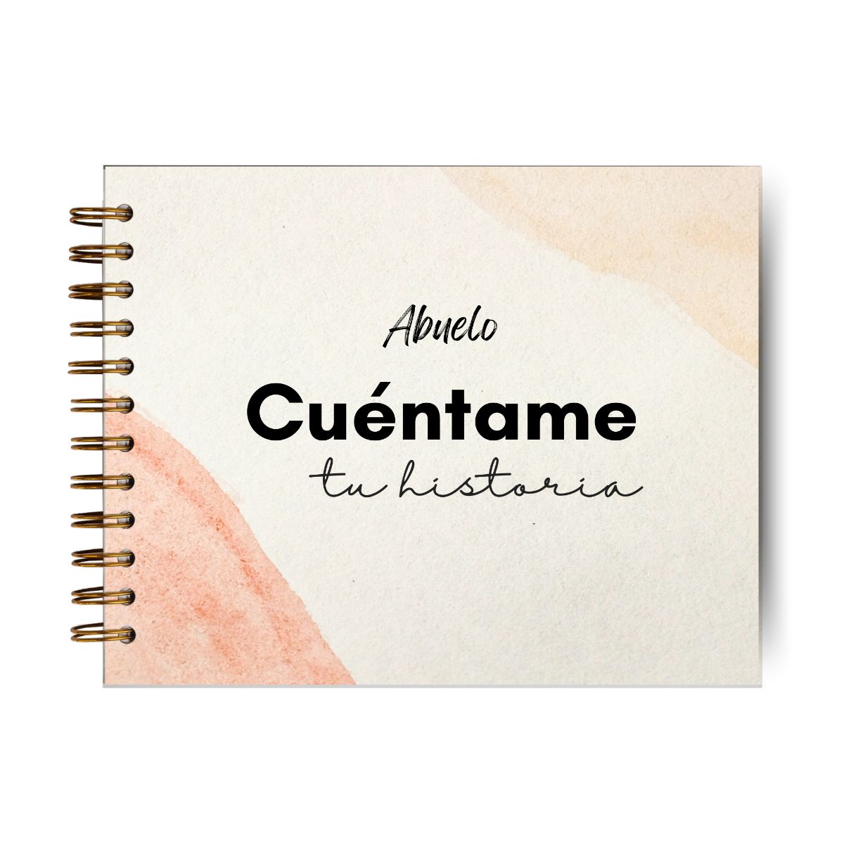 GENERICO - Abuelo Cuéntame Tu Historia - Día Del Padre Regalo- Naranja