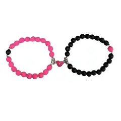GENERICO - Pulseras Pareja Corazón Iman Volcánica Regalo Amor Valentin