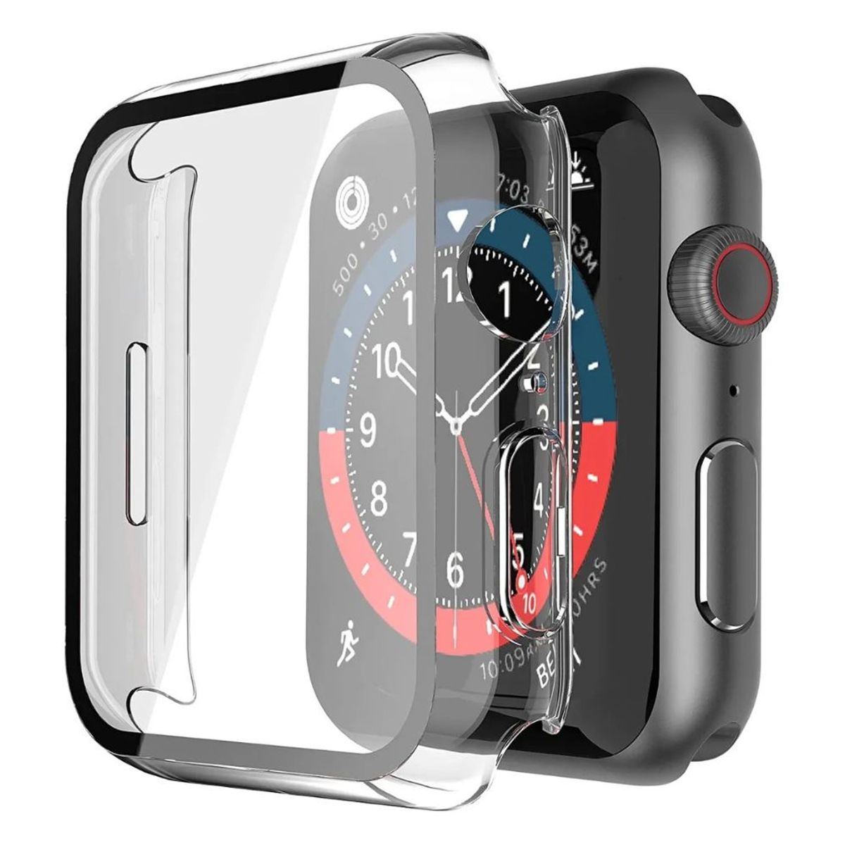GENERICO - Carcasa Para Apple Watch Serie 7 / 8 / 9 Con Vidrio Templado 41mm
