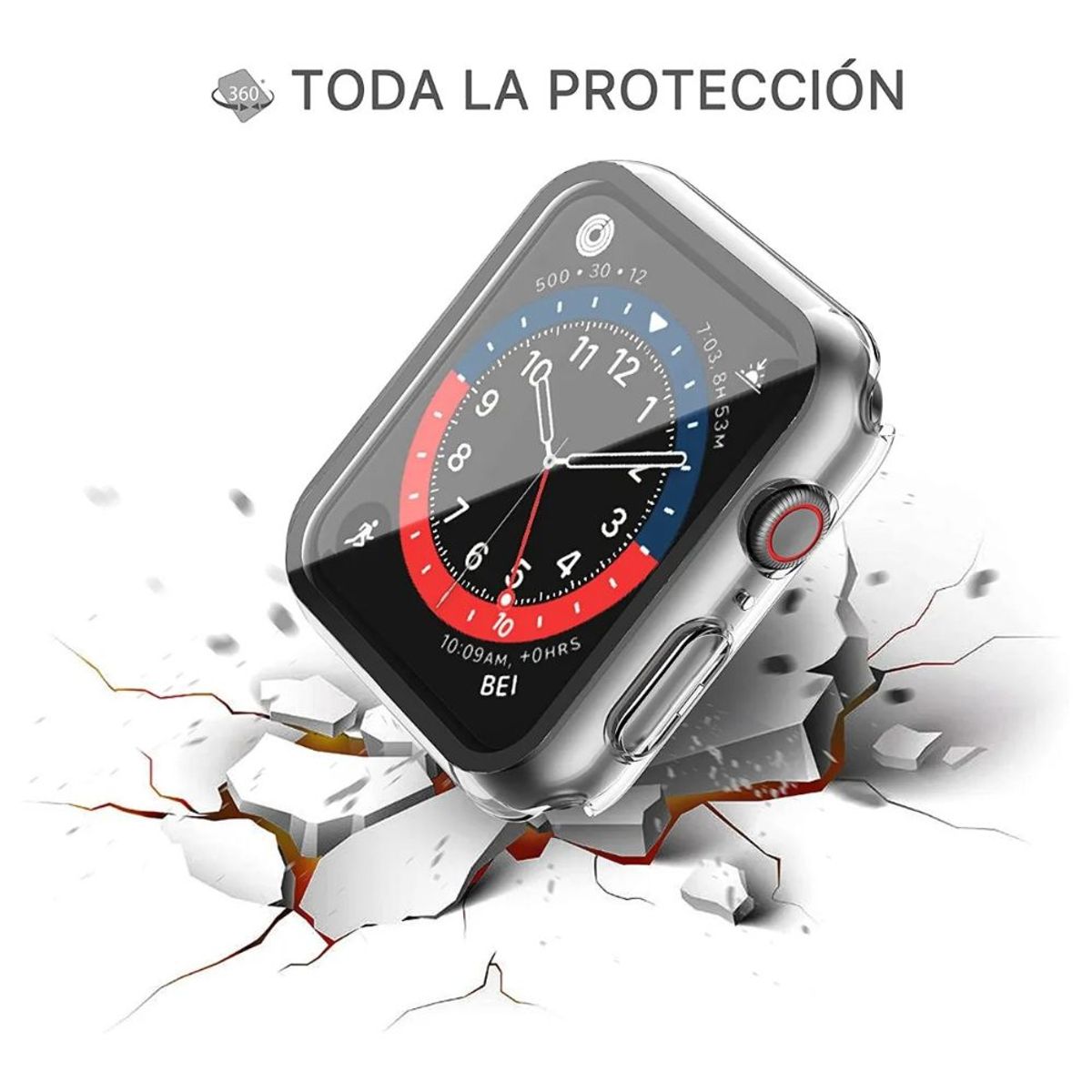 GENERICO - Carcasa Para Apple Watch Serie 7 / 8 / 9 Con Vidrio Templado 41mm
