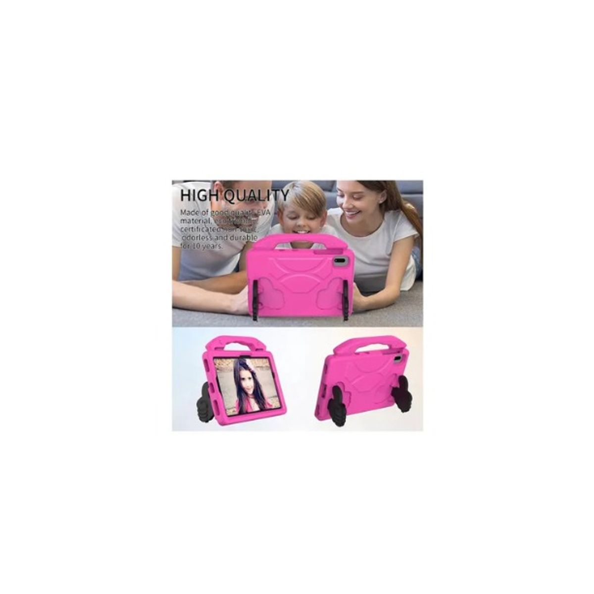GENERICO - Funda Goma Eva Para Samsung Tab A9 Plus 11 + Lamina de Vidrio