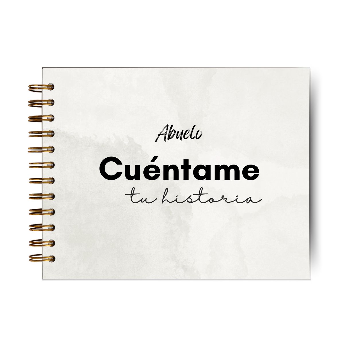 GENERICO - Abuelo Cuéntame Tu Historia - Día Del Padre Regalo- Gris