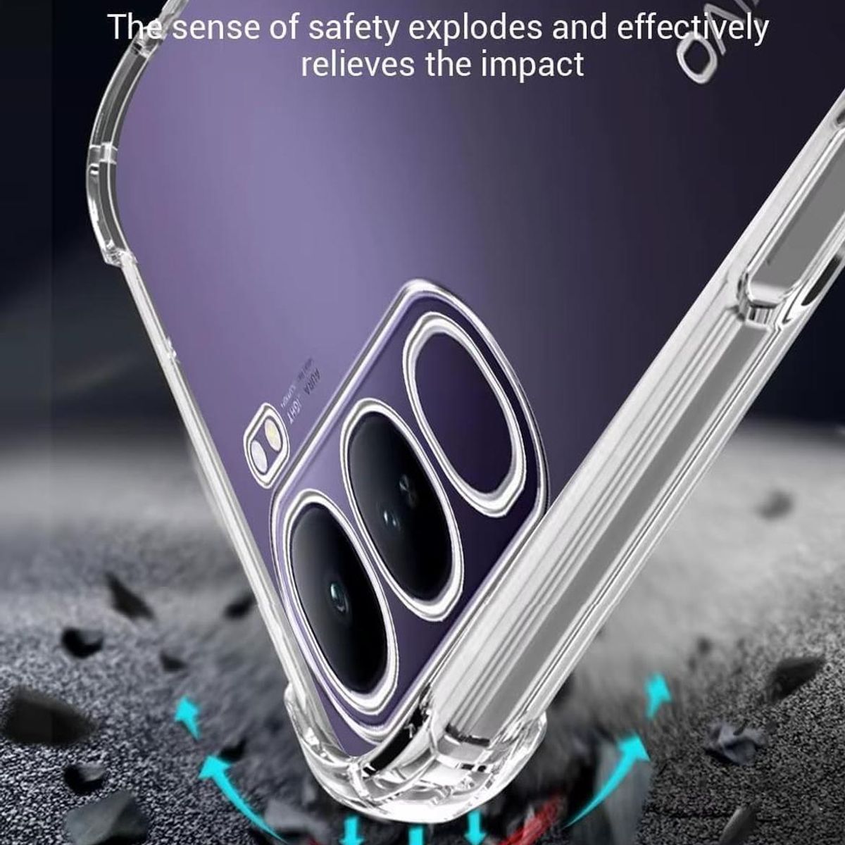 GENERICO - Carcasa Antishock Transparente Para Vivo V40Se 5g