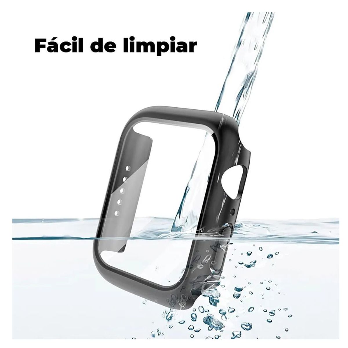 GENERICO - Carcasa Para Apple Watch Serie 7 Con Vidrio Templado Premium 45mm