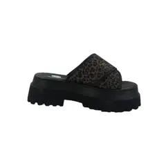 HERIEL - Sandalia Negra Print Plataforma Mujer