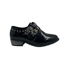 HERIEL - Zapato Negro Charol Tachas