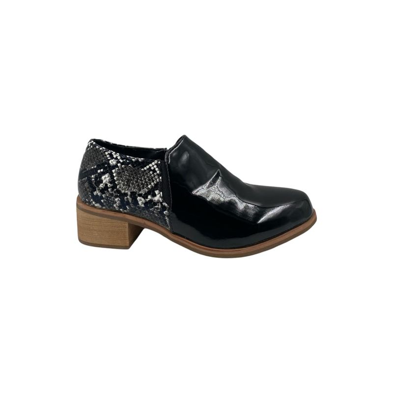 HERIEL - Zapato Negro Charol Print Mujer