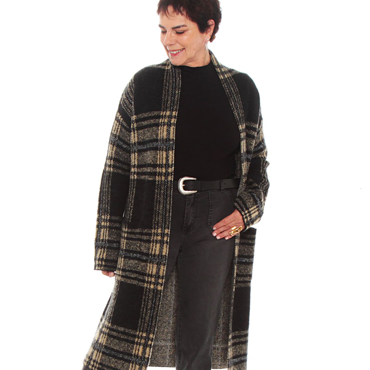 WADOS - CHALECON MANGA  LARGA ESCOCES