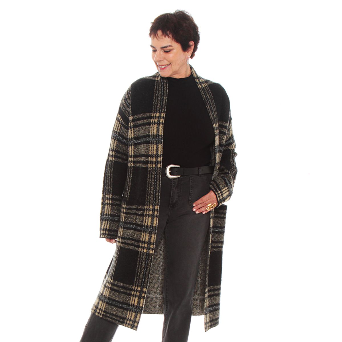 WADOS - CHALECON MANGA  LARGA ESCOCES