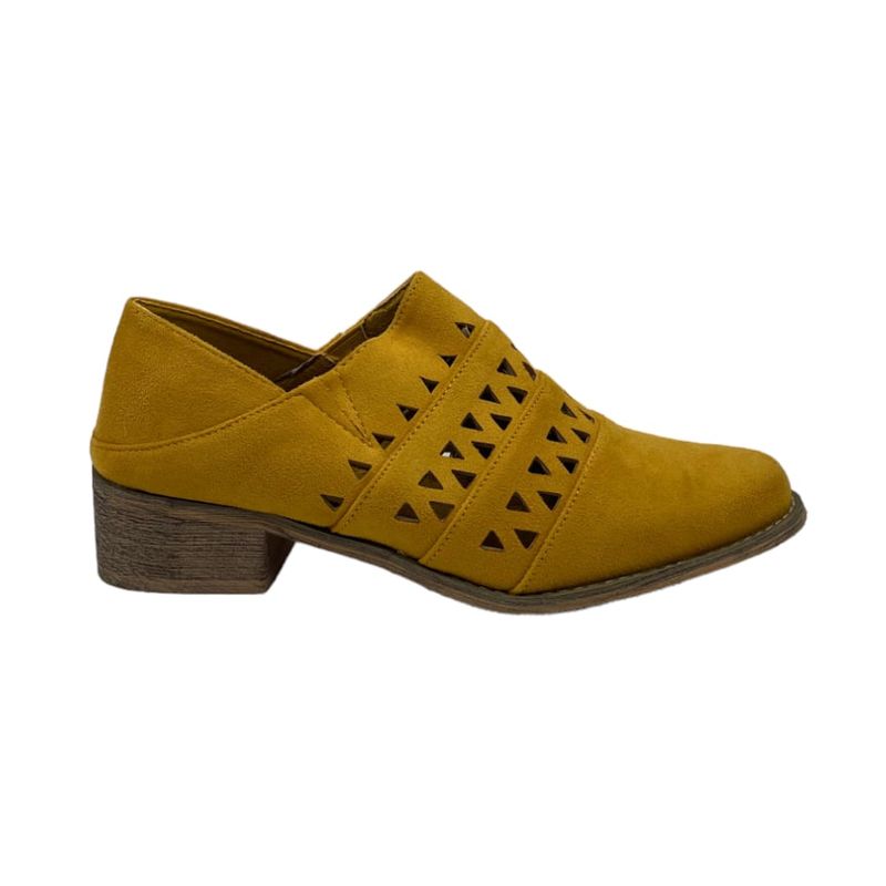 HERIEL - Zapato Amarillo Perforado Mujer