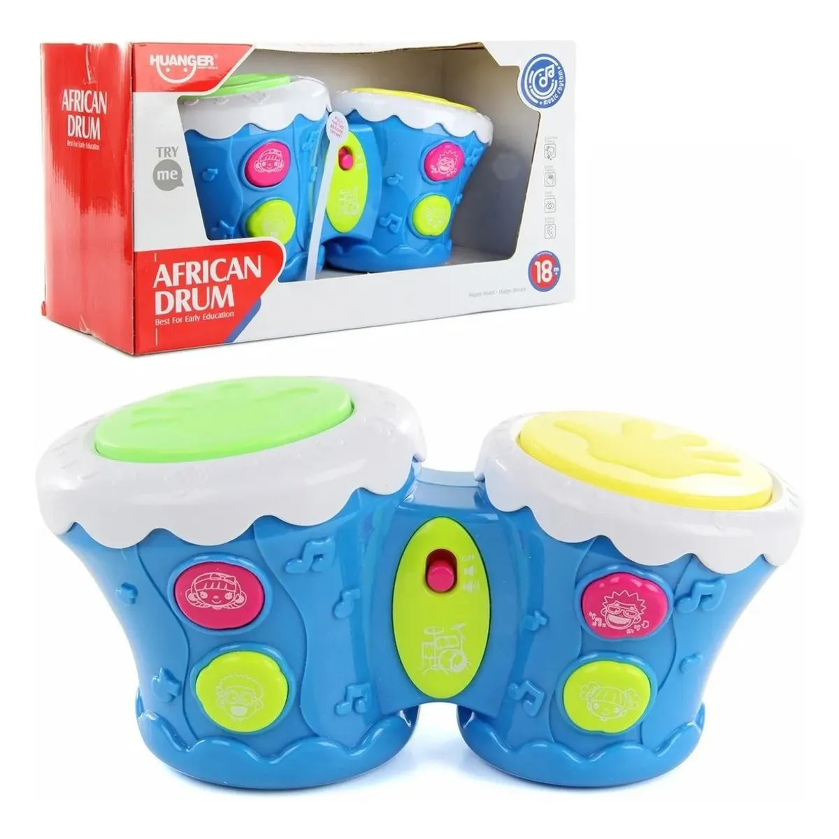 GENERICO - Juguete Tambor Batería Bebe Luces Y Sonidos Didáctico