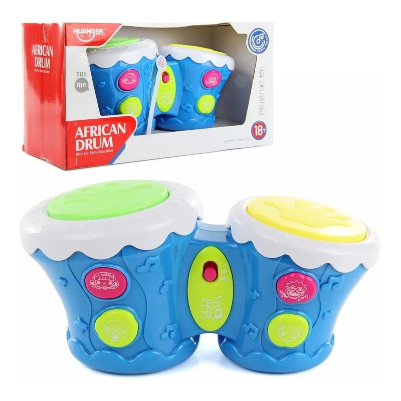 GENERICO - Juguete Tambor Batería Bebe Luces Y Sonidos Didáctico