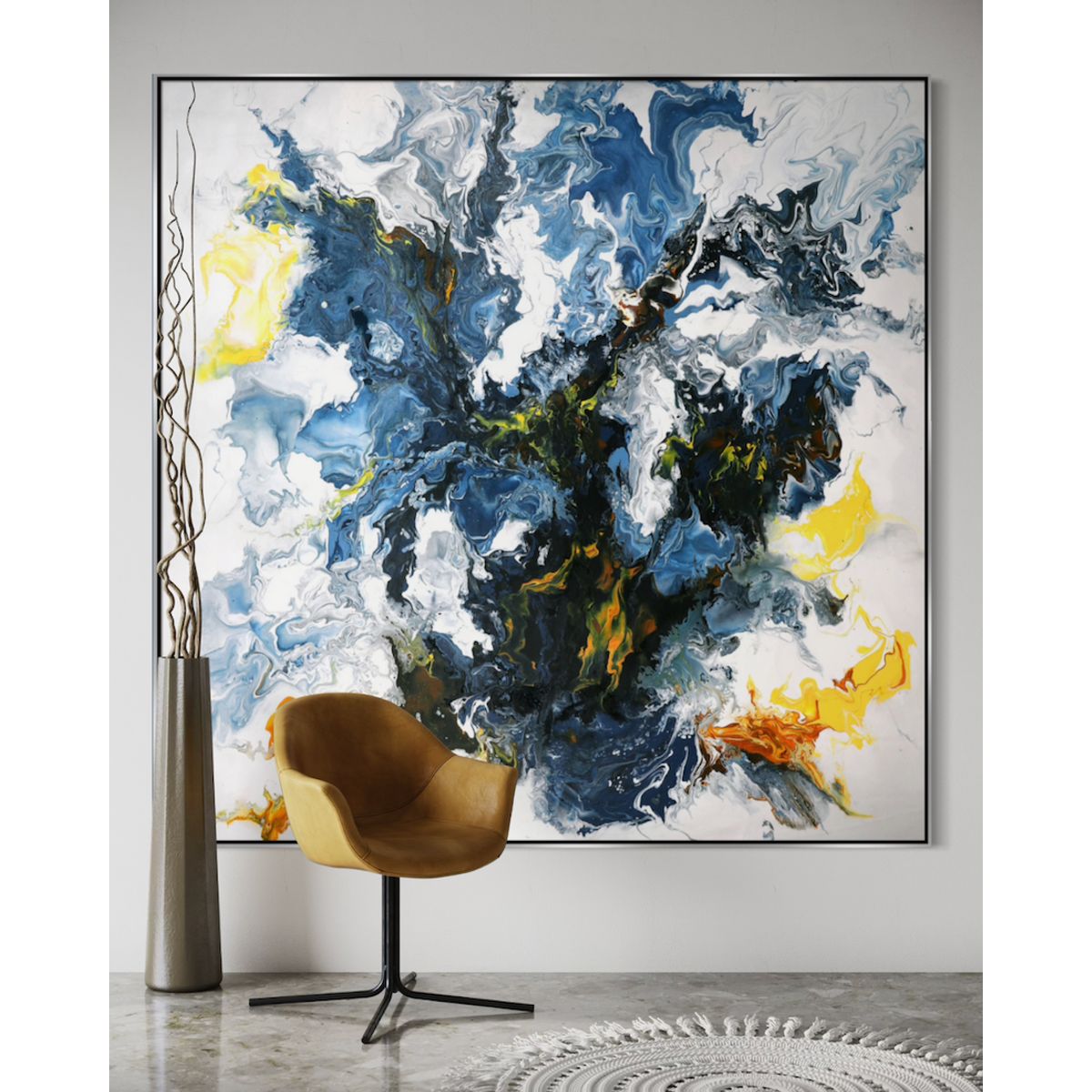 GENERICO - Cuadro decorativo abstracto 180 x 180