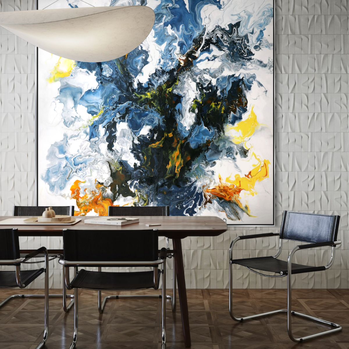 GENERICO - Cuadro decorativo abstracto 180 x 180