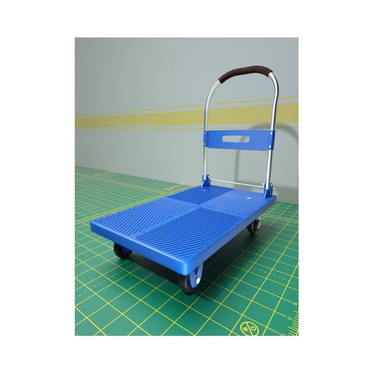 GENERICO - Carro De Carga Pequeño Plegable De Plástico 150kg 70x45cms