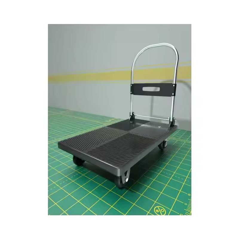GENERICO - Carro De Carga Pequeño Plegable De Plástico 150kg 70x45cms