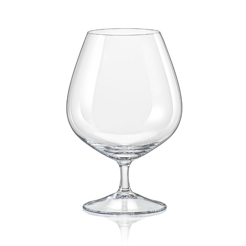 BOHEMIA CRYSTAL - SET DE 6 COPAS CRYSTALEX COGÑAC VIOLA