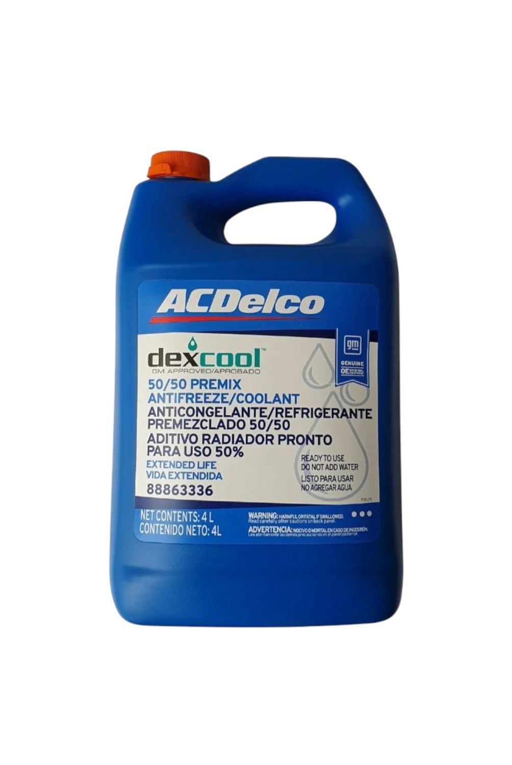 Líquido refrigerante anticongelante ACDelco 88863336 Dexcool